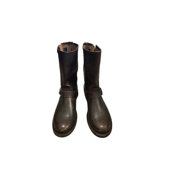 Frye Veronica Short Women's Black Leather Bootie Size 9M