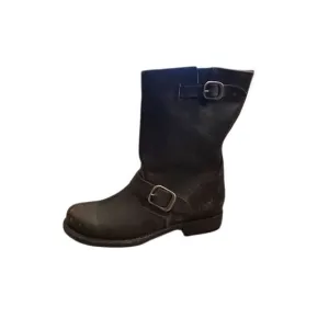 Frye Veronica Short Women's Black Leather Bootie Size 9M