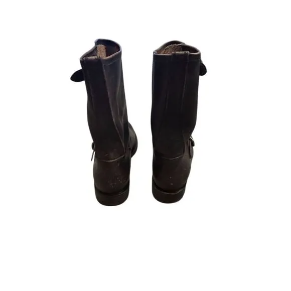Frye Veronica Short Women's Black Leather Bootie Size 9M
