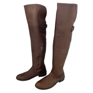 Frye Women’s Size 6‎ Brown Leather Over the Knee Riding Boots