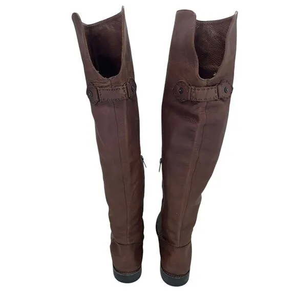 Frye Women’s Size 6‎ Brown Leather Over the Knee Riding Boots