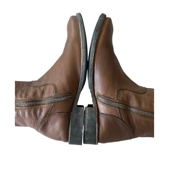 Frye Women’s Size 6‎ Brown Leather Over the Knee Riding Boots