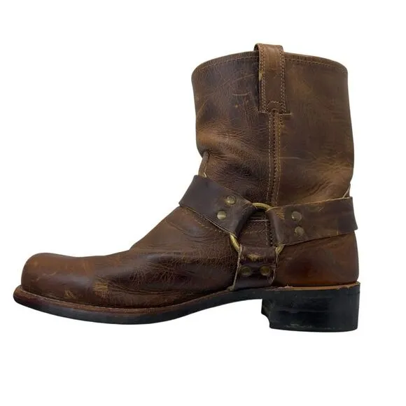 Frye 87400 Men’s 11M square toe Leather Harness Motorcycle Riding Engineer Boots