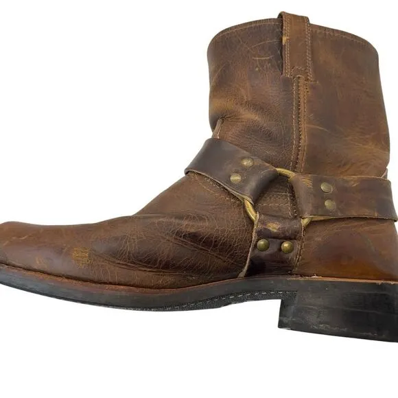 Frye 87400 Men’s 11M square toe Leather Harness Motorcycle Riding Engineer Boots