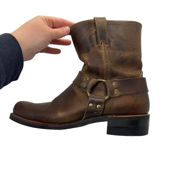 Frye 87400 Men’s 11M square toe Leather Harness Motorcycle Riding Engineer Boots