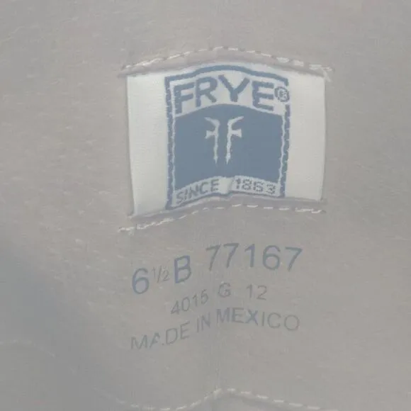 FRYE Women's Melissa US 6,5B Button Brown Leather Pull On Riding Boots 77167
