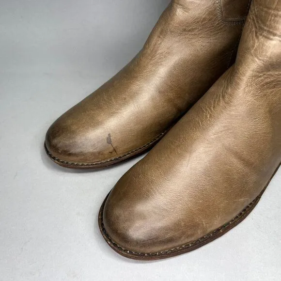 Frye Women's Size 9.5 Paige Tall Distressed Leather Riding Boots