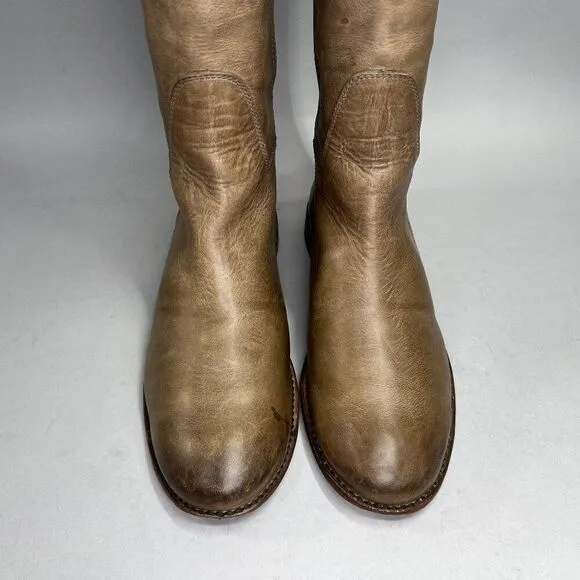 Frye Women's Size 9.5 Paige Tall Distressed Leather Riding Boots