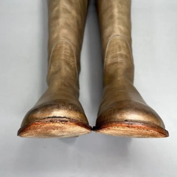 Frye Women's Size 9.5 Paige Tall Distressed Leather Riding Boots