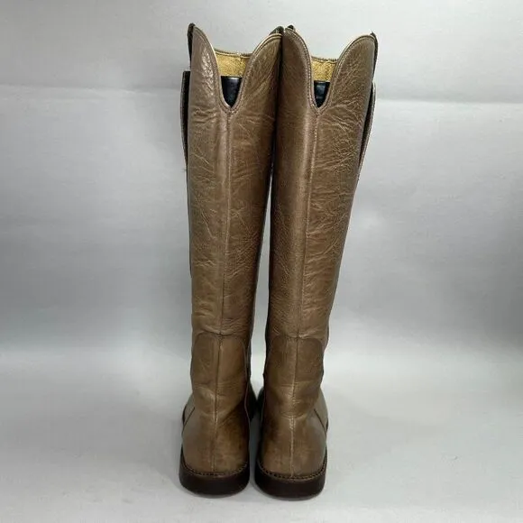 Frye Women's Size 9.5 Paige Tall Distressed Leather Riding Boots