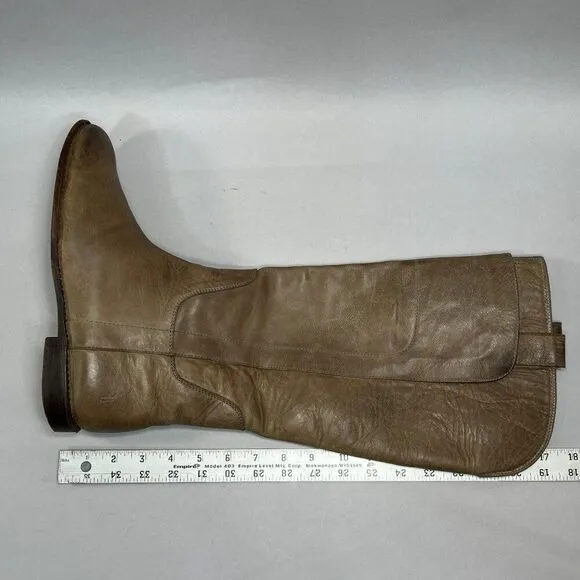 Frye Women's Size 9.5 Paige Tall Distressed Leather Riding Boots
