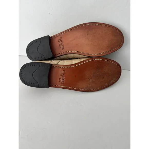 G. H. Bass Mary Jane Loafers in Irish Cream Size 7.5