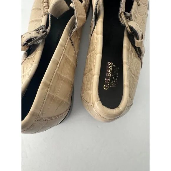 G. H. Bass Mary Jane Loafers in Irish Cream Size 7.5
