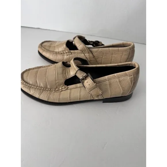 G. H. Bass Mary Jane Loafers in Irish Cream Size 7.5