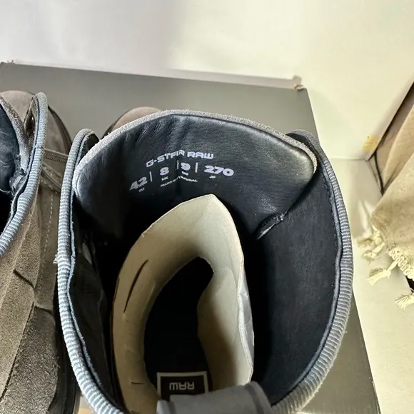 G-Star raw Blake High Suede Boots Gray casual classic outdoorsy stylish work