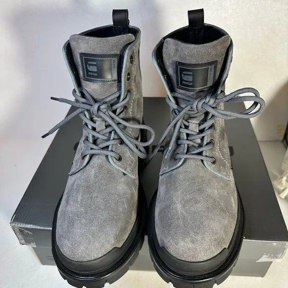 G-Star raw Blake High Suede Boots Gray casual classic outdoorsy stylish work