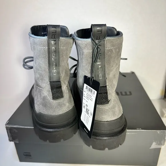 G-Star raw Blake High Suede Boots Gray casual classic outdoorsy stylish work