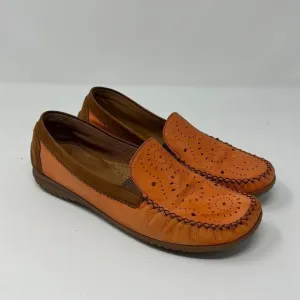 Gabor Orange Slip On Loafers Size UK 4.5 = US 7