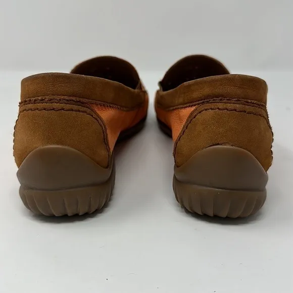 Gabor Orange Slip On Loafers Size UK 4.5 = US 7