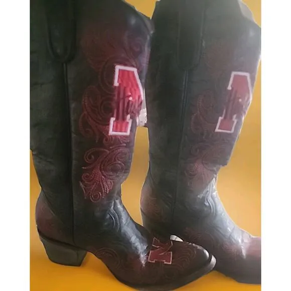 Gameday Women's Western Boot University of Nebraska Cornhuskers Sz 5 B NEW NWT