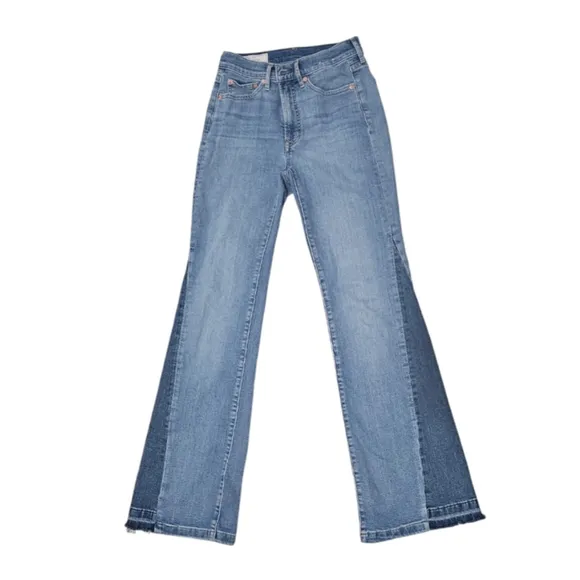 GAP Jeans 70s retro high rise flares stretch size 25 waist