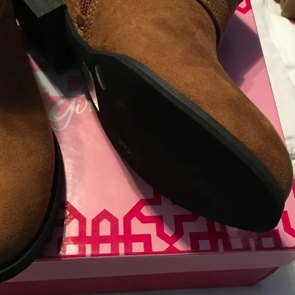 🦉GB girls Crash-Girl Desert Brown boots size 1 🦉