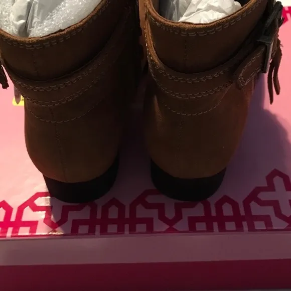 🦉GB girls Crash-Girl Desert Brown boots size 1 🦉