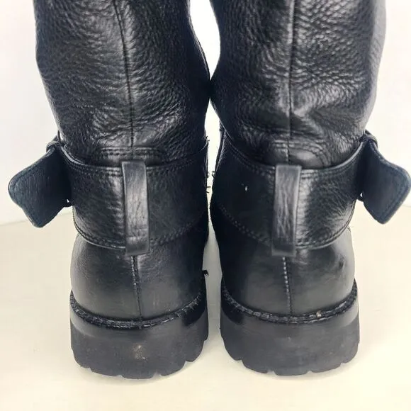 Gentle Souls by Kenneth‎ Cole Buckled Up Riding Moto Boots Women's Size 7M Black