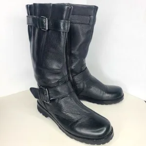 Gentle Souls by Kenneth‎ Cole Buckled Up Riding Moto Boots Women's Size 7M Black
