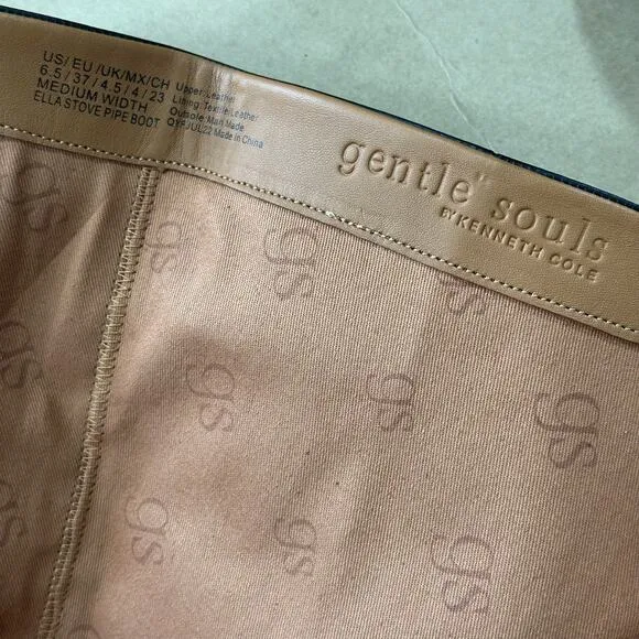 Gentle Souls by Kenneth Cole Women's Ella Stove Pipe Riding Boots Size 6.5