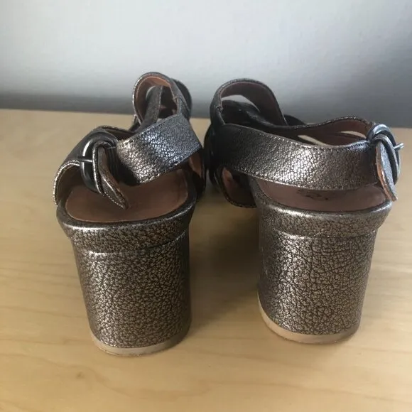 Gentle Souls Carmelle Leather Strappy Sandals