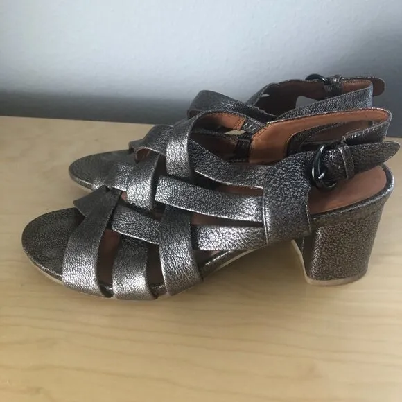 Gentle Souls Carmelle Leather Strappy Sandals