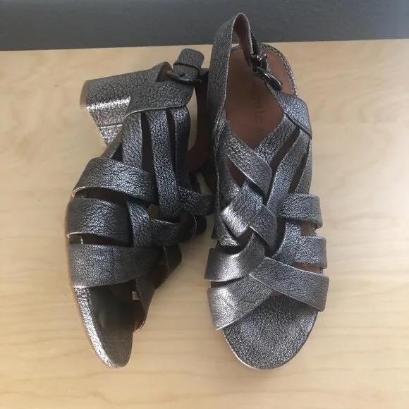 Gentle Souls Carmelle Leather Strappy Sandals