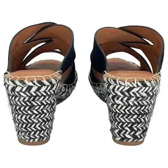 Gentle Souls Charli Strappy Leather Womens Wedge Sandals Size 7.5M NWOB