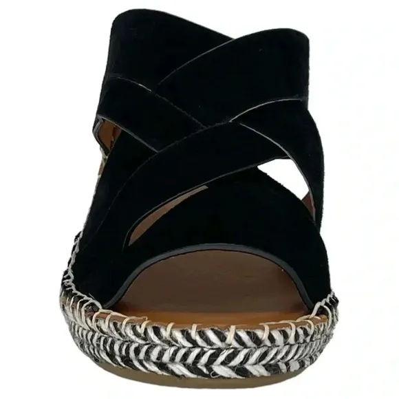 Gentle Souls Charli Strappy Leather Womens Wedge Sandals Size 9.5M NWOB