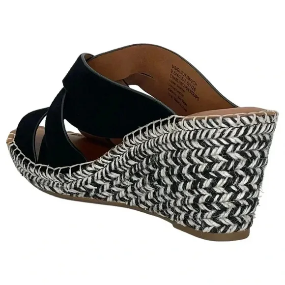 Gentle Souls Charli Strappy Leather Womens Wedge Sandals Size 9.5M NWOB