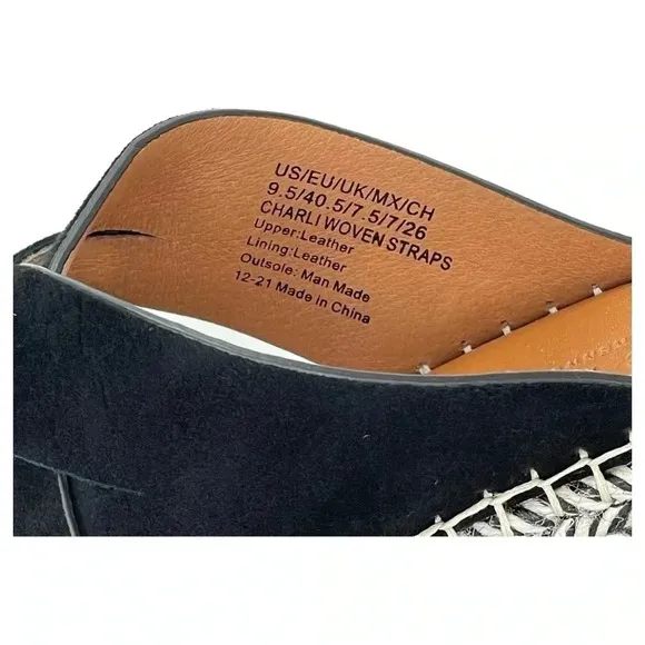 Gentle Souls Charli Strappy Leather Womens Wedge Sandals Size 9.5M NWOB