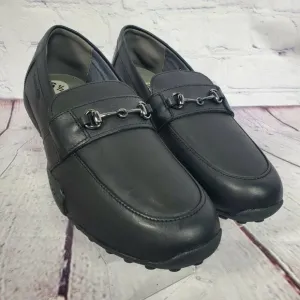 Geox Men's Size 6.5 Black Respira Slip On Loafers