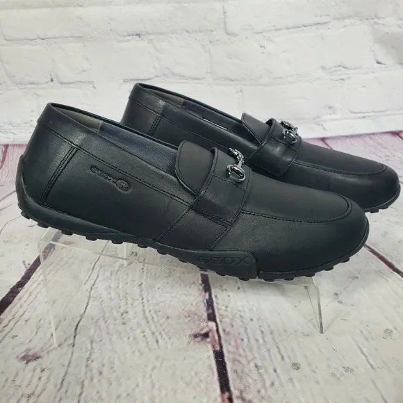 Geox Men's Size 6.5 Black Respira Slip On Loafers