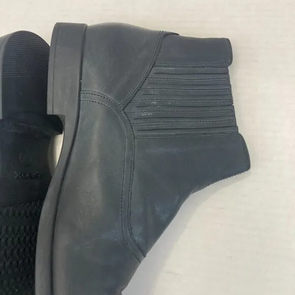 Geox Respira Men's Black Leather Chelsea Boots Size 42 (US 9) Pull On Western