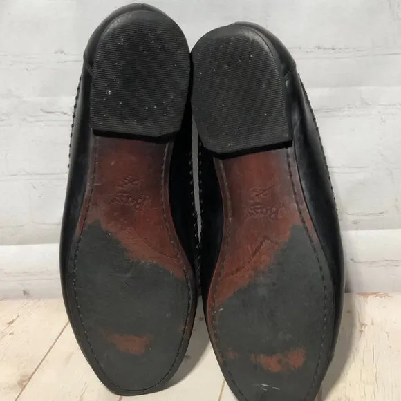 G.H. Bass Tassel Basket Weave Loafer Men's Black 12