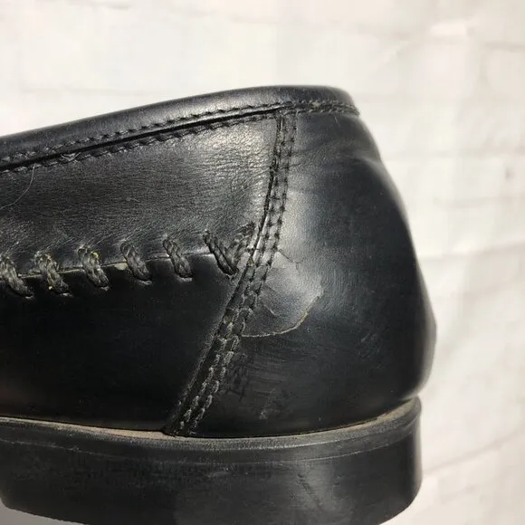 G.H. Bass Tassel Basket Weave Loafer Men's Black 12