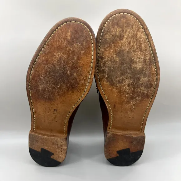 G.H.Bass Weejuns Penny Loafers Men's Size 13 D Brown Leather Slip-On Dress Shoes