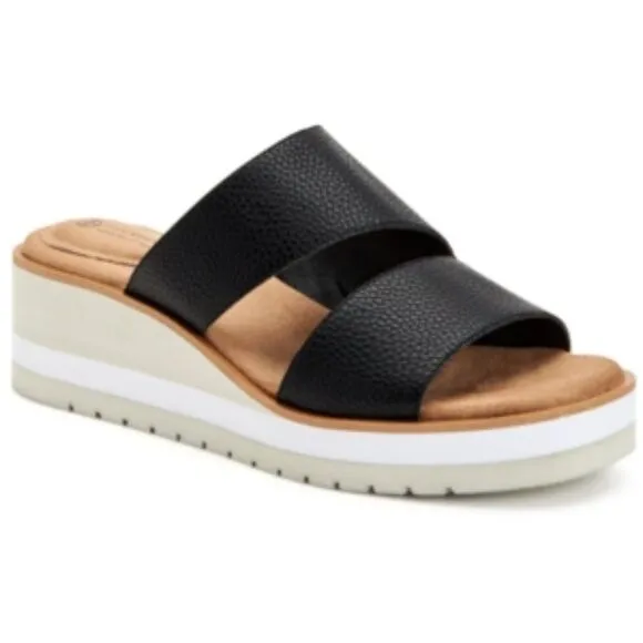 Giani Bernini Black Ryerr Wedge Sandals