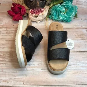 Giani Bernini Black Ryerr Wedge Sandals