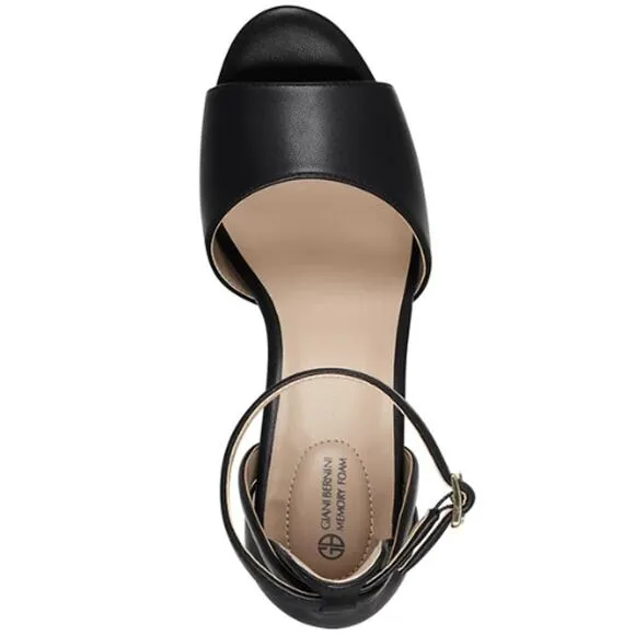 Giani Bernini Clarrice Memory Foam Dress Sandals Black New 8.5