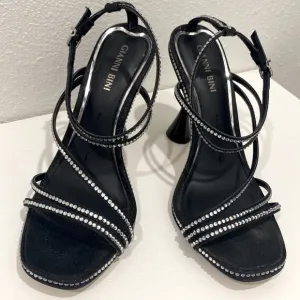 Gianni Bini Rhinestone Strappy Kitten Heel Dress Sandals |Size 6.5