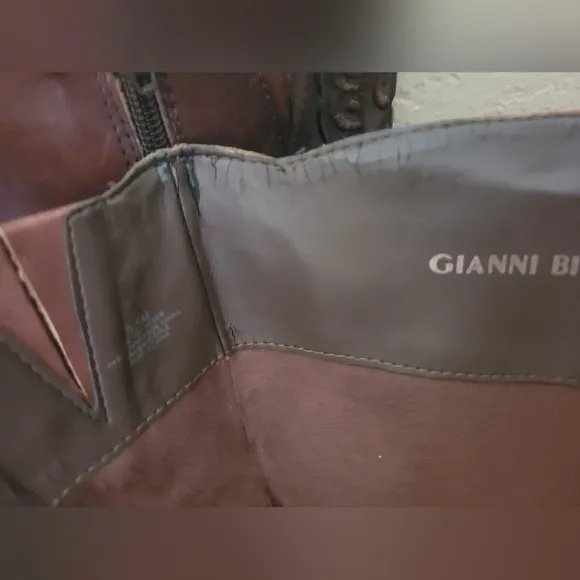 Gianni Bini Valla Embroidered Riding Boots size 5.5