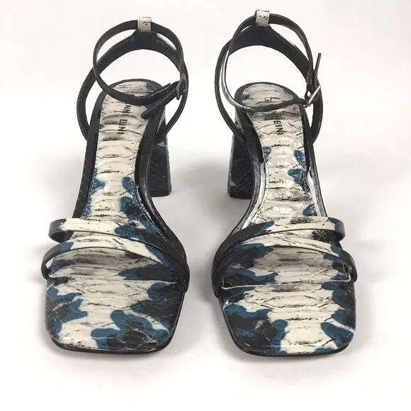 Gianni Bini Zarriah Snake Print Strappy Sandals