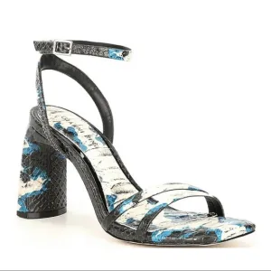 Gianni Bini Zarriah Snake Print Strappy Sandals
